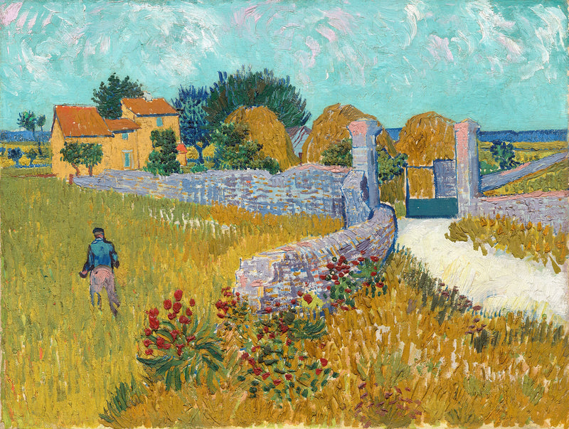 Farmhouse in Provence by Vincent van Gogh, 1888, oil on canvas, National Gallery of Art, DC